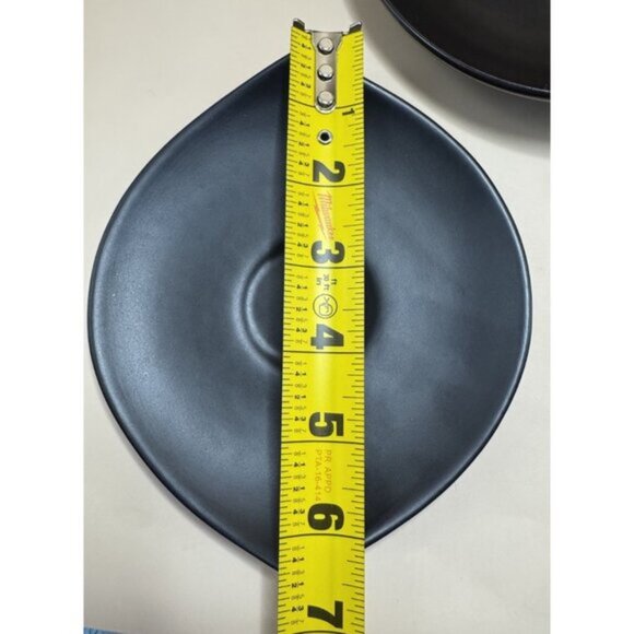 3 Small Huizen Vintage 1950s Onyx Black Collect Plates Ceramic, Made In Holland - Picture 8 of 8